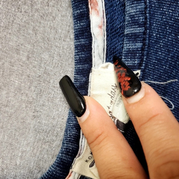 Anthropologie Ruffle Indigo Dress - Picture 6 of 7